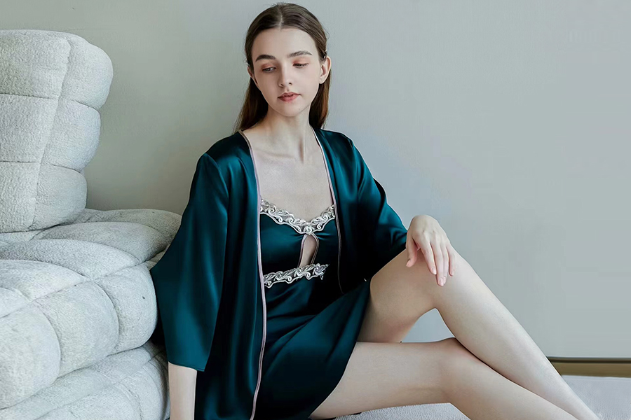 真絲睡衣女士吊帶裙/睡袍