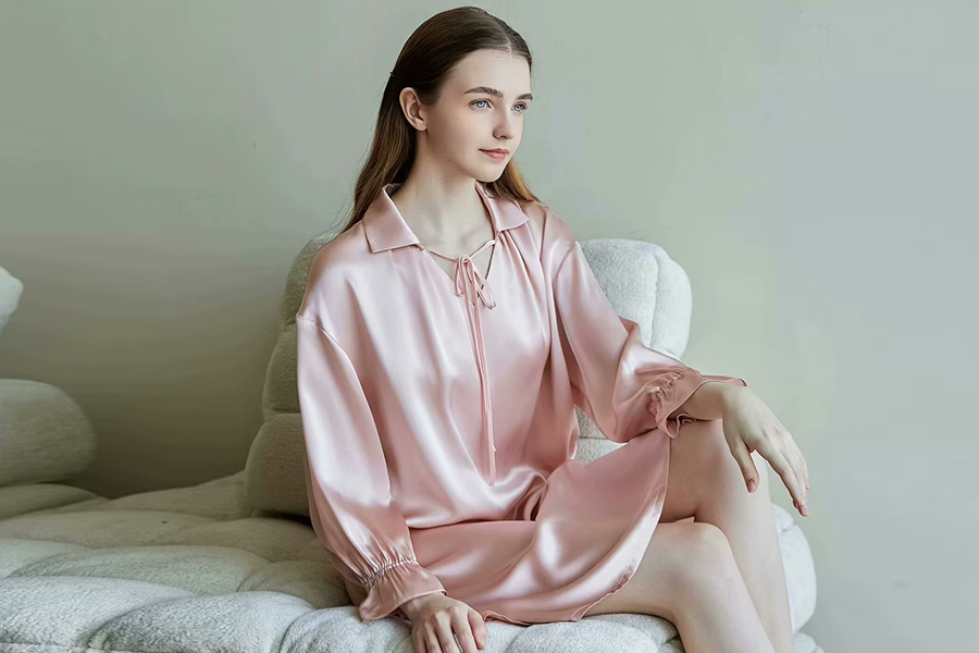 真絲睡衣女士連衣裙