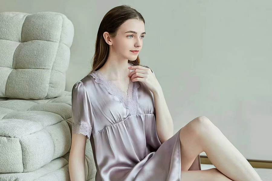 真絲睡衣女士連衣裙